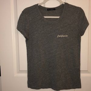Brandy Melville Heathered Gray California Shirt